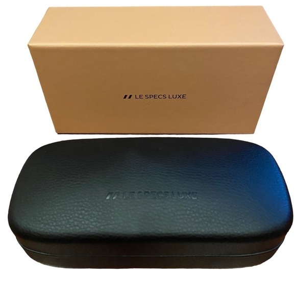 Le Specs Luxe black sunglasses case and box - Picture 1 of 3